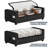 Under Bed Storage With Wheels, Tall Under The Bed Storage, Underbed Storage Containers With Lids,90L Capacity (Black)-930510794
