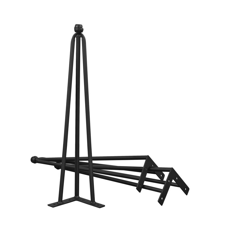 Pieds de table en épingle Cleitus, 18" H x 4.75" W x 4.75" D