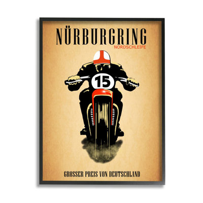 " Vintage NÃ¼rburgring German Motorcycle Race Advertisement " by Mark Rogan