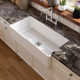Grove 36" L X 18" W Fireclay Rectangular Single Bowl Farmhouse Kitchen Sink with Grid and Strainer