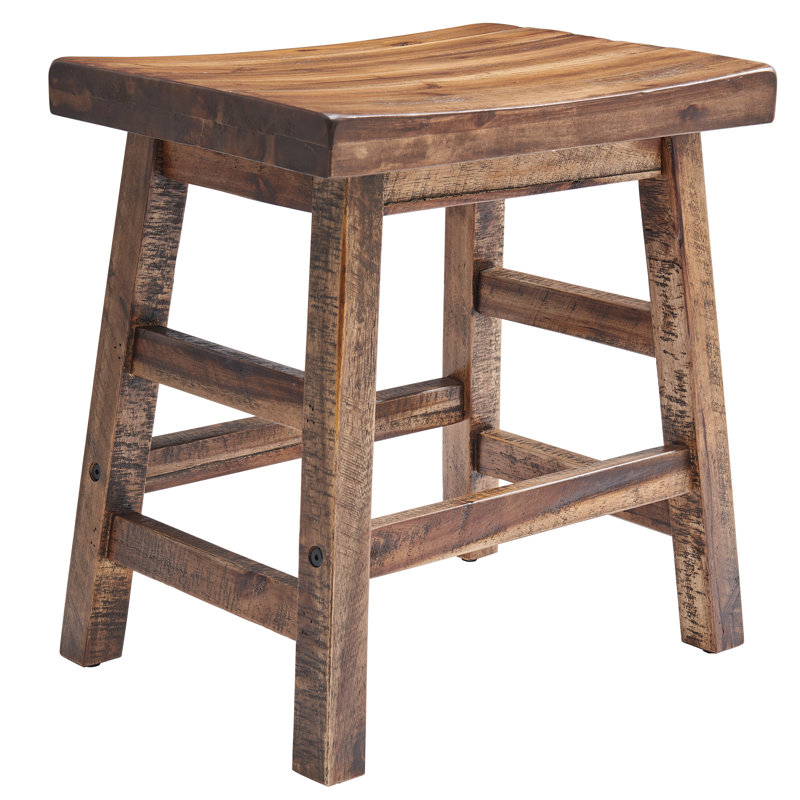 Solid Wood Counter Stool, Short Stool (20" Seat Height)