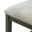 Ensemble de 2 tabourets de bar à hauteur de comptoir - 2 tabourets de bar rustiques avec structure en bois d'hévéa, dossier ergonomique, polyvalent pour îlot de cuisine, salle à manger-507086587