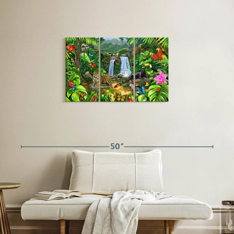 Brampt Rainforest Harmony I, 20" H x 33" W