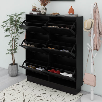 24 Pair Shoe Storage Cabinet