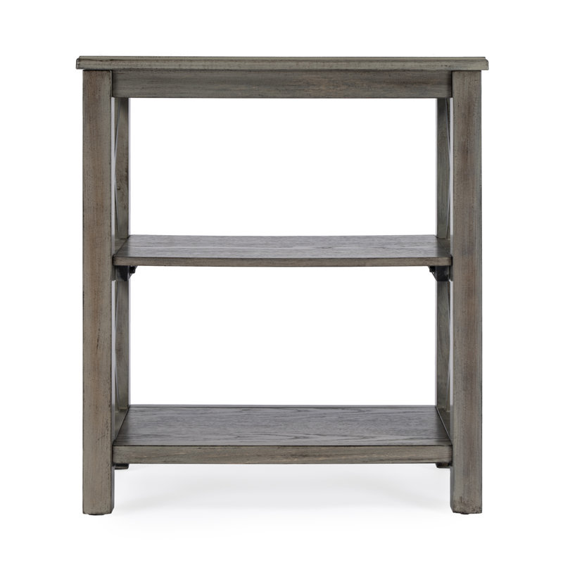 Vance 2 Shelf 22"W Bookcase, Dusty Trail with Maple
