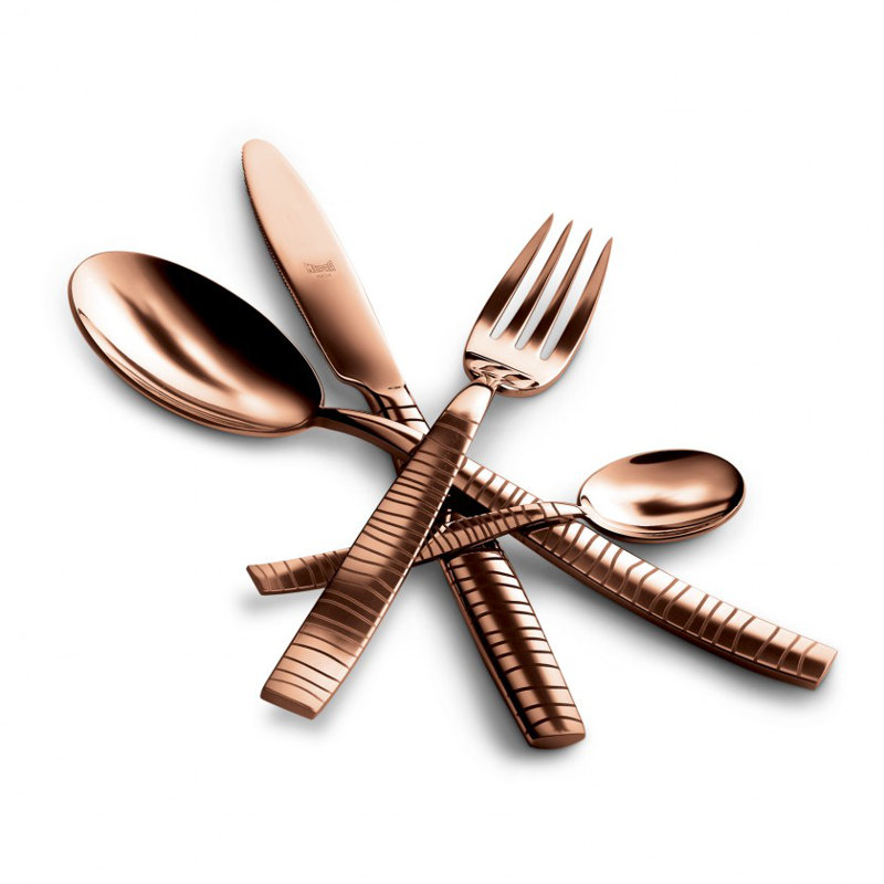 Tigre  24-Piece Cutlery Set, Bronze