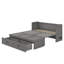 Grand lit escamotable avec ports USB, grands tiroirs et poignées en métal-820308567