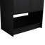 Meuble-lavabo de salle de bain de 76 cm (30 po), autoportant à 2 portes en chêne noir, contreplaqué à considérer. Meuble-lavabo de 76 cm (30 po), chêne à 2 portes, Symptom