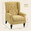 Wingback Accent Chair, Retro Upholstered Button Tufted Occasional Chair For Living Room And Bedroom,-1617177700