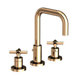 East Square Widespread Bathroom Faucet with Drain Assembly
