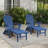 Behiye Plastic Folding and Adjustable Adirondack Chair with Ottoman-366249898