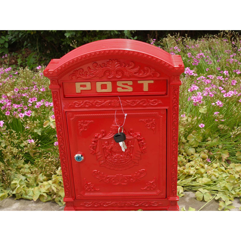 Carrickfergus Aluminum Wall Mounted Post Box, Red