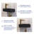 Liberty 14.57'' x 7'' Vitreous China Rectangular Wall Mount Bathroom Sink with Left Faucet Hole for Small Space-90706797