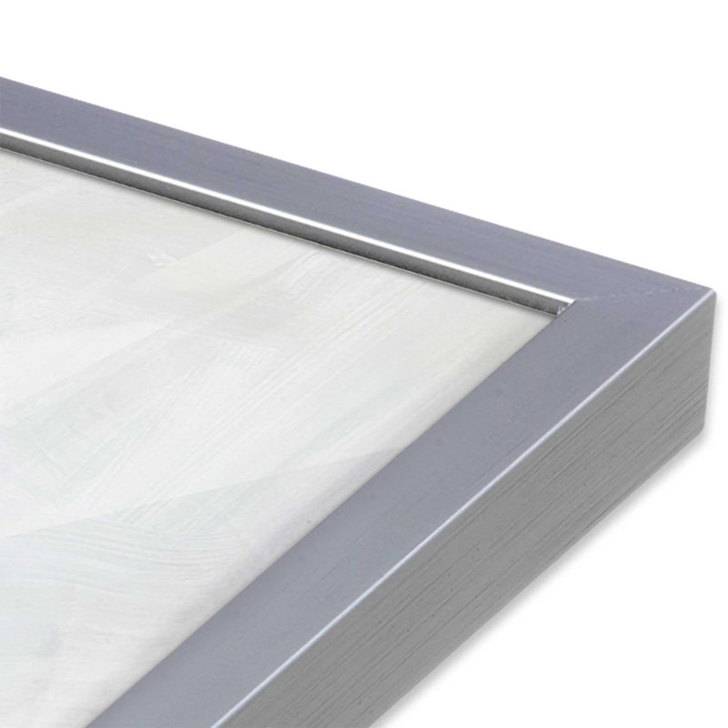 Ensemble de 2 impressions sur toile "Gentle Tides and Sky", Cadre en chrome poli, H 21,5 po x l 41,5 po x P 1,25 po