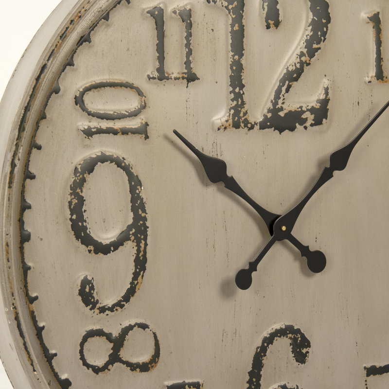 Horloge murale en métal Troyer