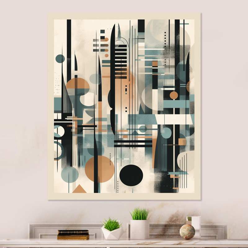 Décoration murale géométrique Quiet Profondeurs III, H 20 po x l 12 po x P 1 po
