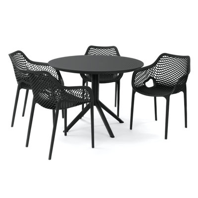 Farrah 5 Person Armchair Dining Set