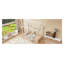 Cadre de lit simple en bois pour enfants, lit à plancher Montessori blanc avec profil bas