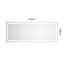 Miroir de salle de bain 72 "x 28" à DEL avec façade et rétroéclairage, miroir de meuble-lavabo mural avec cadre en aluminium, anti-buée, mémoire, 3 couleurs, réglable en continu