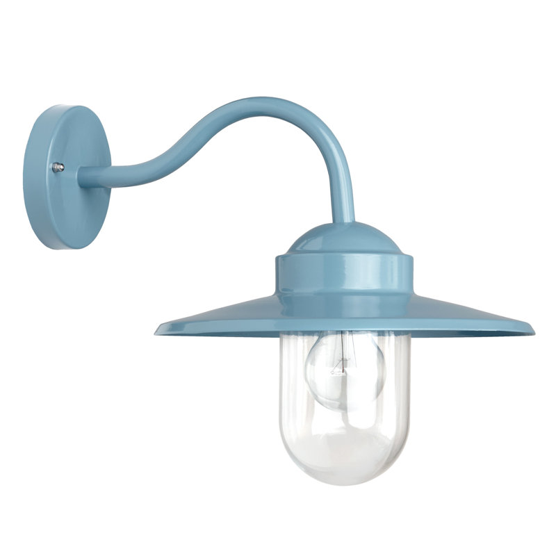 Dolce Integrated LED Outdoor Barn Light, Light blue