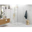 Illume 47.5 in. x 78 in. 90-degree Fully Frameless Wall Hinged Glass Shower Enclosure-1899698550