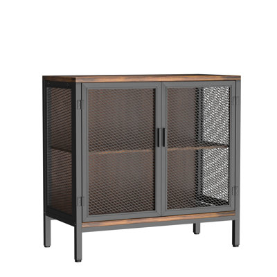 Liquor Cabinet Bar for Home, Farmhouse Coffee Storage Cabinet for Kitchen, Small Wood Sideboard Buffet Station Cabinets with Door