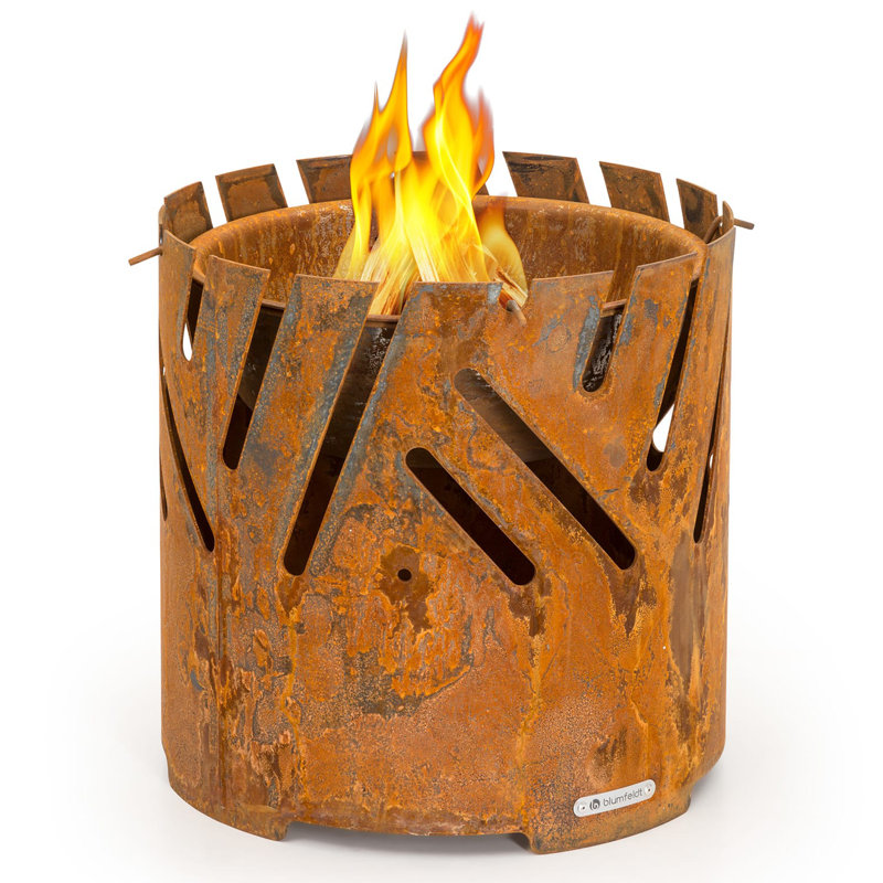 Circle Smokeless Fire Pit, Brown
