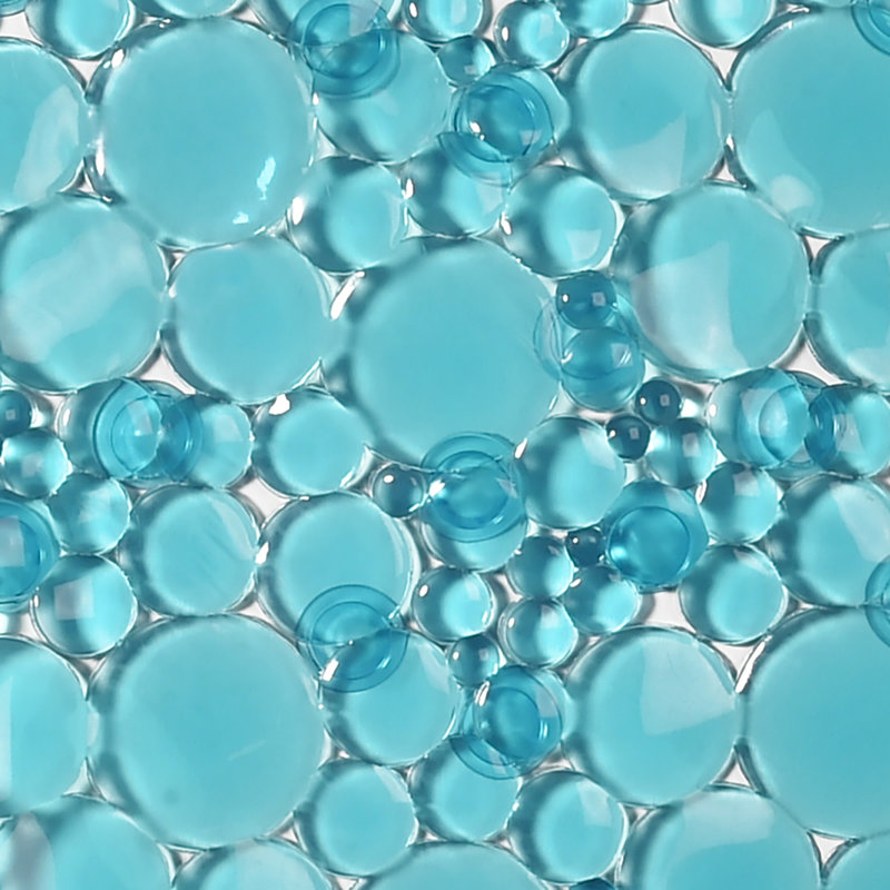 Tapis de douche 15 po x 27 po Jalese, Bleu turquoise