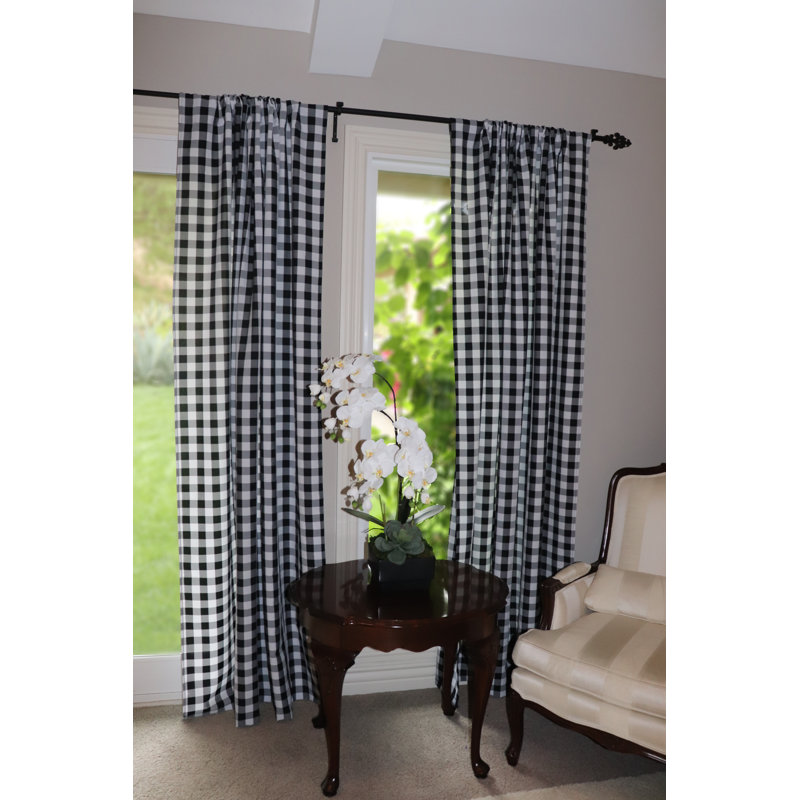 Lombard Room Darkening Curtain Single Panel, 56" x 72", Lavender