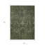 Tapis extérieur lavable 10 pi x 14 pi vert olive et gris anthracite