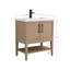 Meuble-lavabo simple 30 po avec plateau en céramique Cheriton-294430314