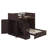 Twin-Over-Full Bunk Bed Featuring Storage Steps, Built-In Wardrobe, USB Ports & Lighting-1428411751