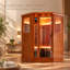WATERMONY 2 - Person Indoor Bluetooth Compatible FAR Infrared Sauna in Mahogany, African