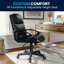  Chaise de bureau LeatherSoft à dossier moyen avec accoudoirs