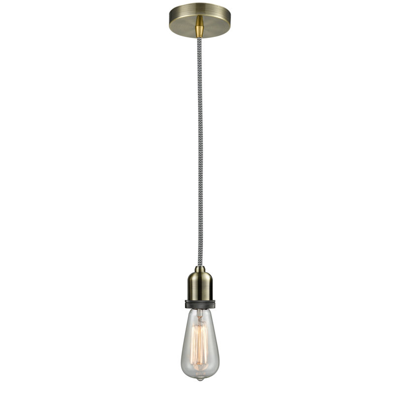 Webber 1 - Light Single Pendant, Antique Brass