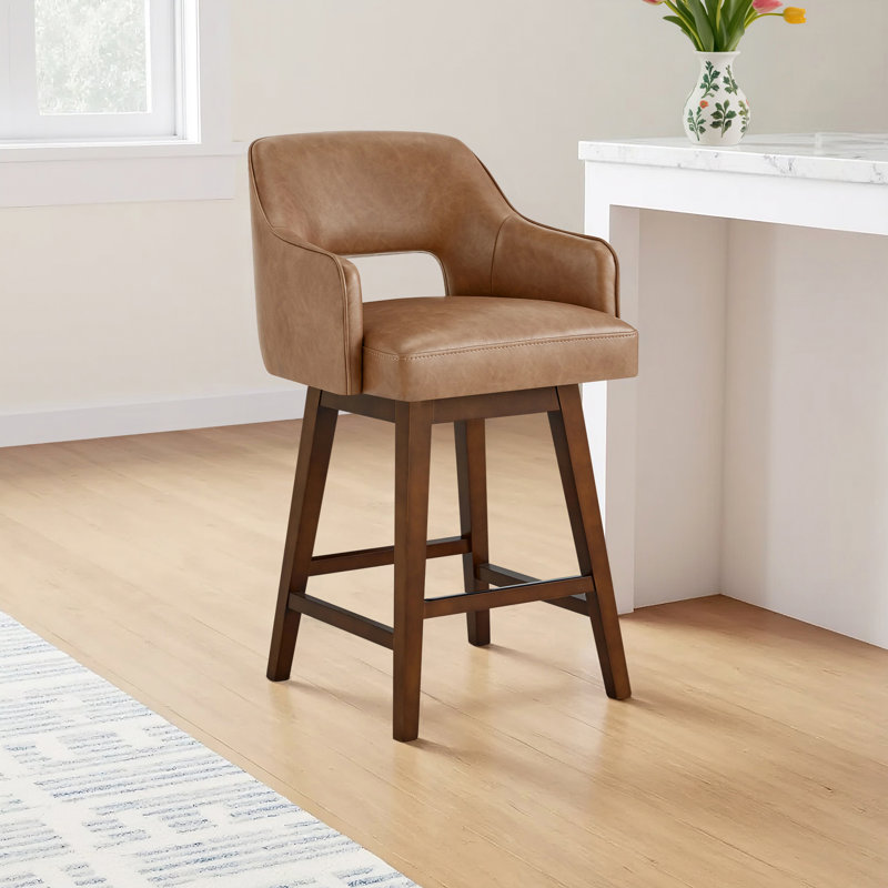 Lainey Faux Leather Counter Stool