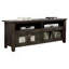 Meuble télé avec base double et deux tablettes ouvertes-317440549