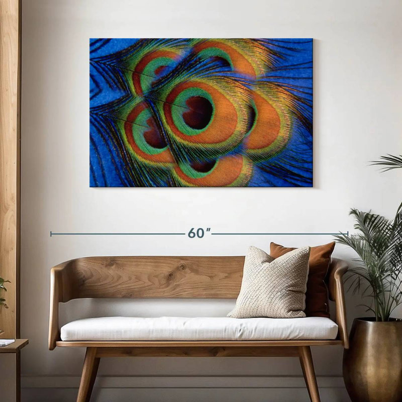 Brampt Peacock Feather Stack, 30" H x 45" W