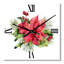 Horloge murale Elbertina Holly Mistletoe Berries and Christmas Fir Branch I-1322587945
