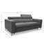  Genuine Leather Fold Out Sofa with Mattress and Adjustable Headrests-1131170501