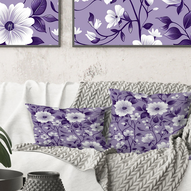 Coussin lombaire glamour Flower Charm II
