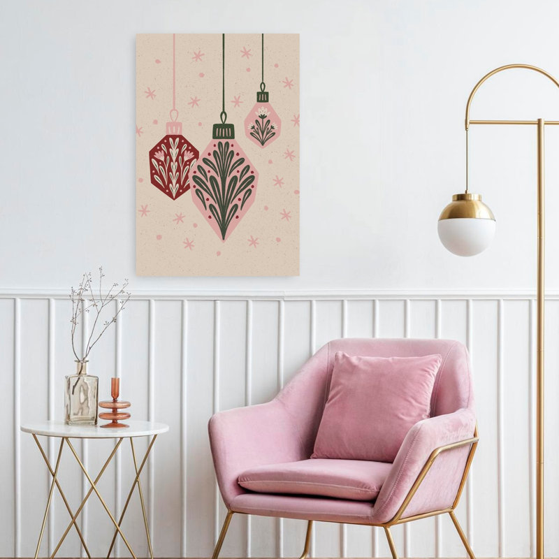 Contemporary Art Abstract Contemporary Winter Flower Wall Art by Angela Minca - Wrapped Canvas Print, 60.96 cm H x 40.64 cm W