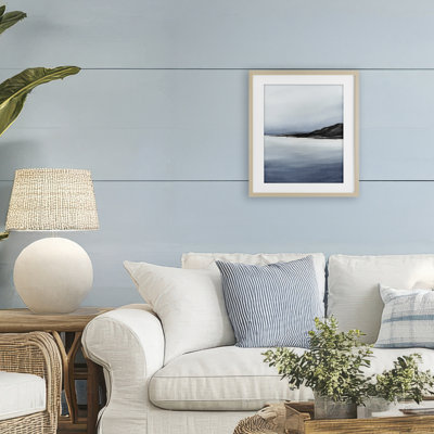 «Coastal Cliff», reproduction de paysage encadrée sous verre, conception par 1x