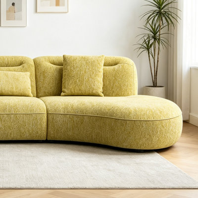 Simple and Light Luxury Arc-shaped Design Sofa