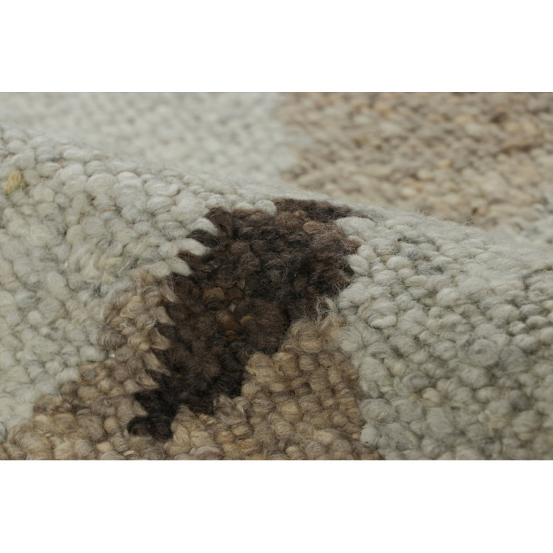Scandinavian Wool Geometric Area Rug, Rectangle 10' x 14'