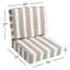 Coussin de siège / dossier intérieur / extérieur Gia Coconut-898017157