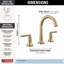SAYLOR™ Widespread Bathroom Faucet 3 Hole, 2-handle Bathroom Sink Faucet with Drain Assembly-74993333