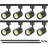 39'' 8 -Light Fixed Track Track Kit with Adjustable Head
