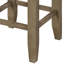 Tabouret à hauteur de comptoir Charnell en cuir synthétique gris et chêne (ensemble de 2)