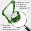 Herbs Tarragon Tales 1 - miroir mural asymétrique Herbs, miroir décoratif de forme unique vert, impression d'art en métal